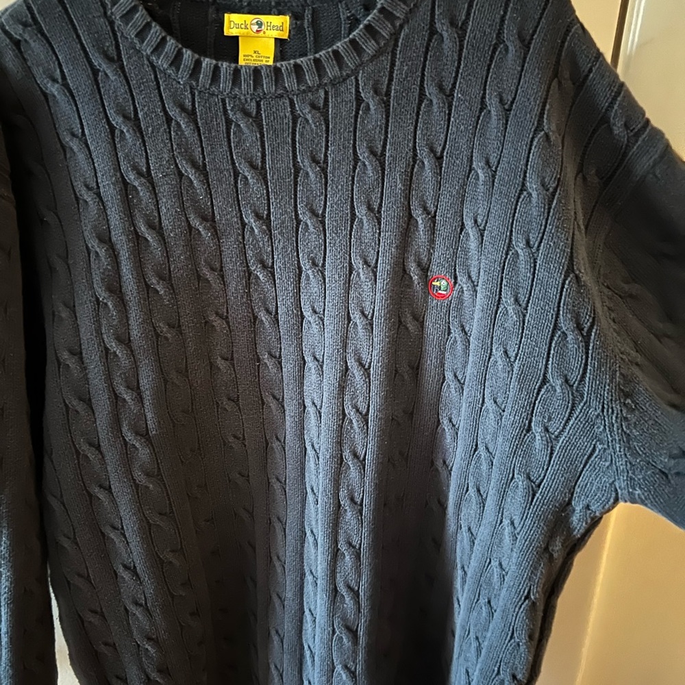 Men’s XL Duck Head knit Sweater 100% cotton